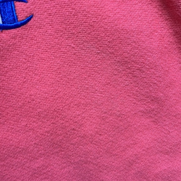 Mens Champion Coral Color Reverse Weave Short Sleeve Crew - Picture 8 of 8